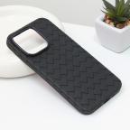Maska Torbica Weave case za iPhone 14 6.1 Pro crna cena 1000 din slika