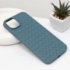 Maska Torbica Weave case za iPhone 14 Plus 6.7 svetlo zelena cena 1000 din slika
