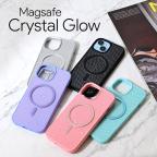 Maska Torbica Magsafe Crystal Glow za iPhone 15 Pro Max 6.7 mint cena 2500 din slika