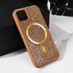 Maska Torbica Magsafe Glam za iPhone 15 6.1 zlatna slika 5