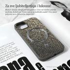 Maska Torbica Magsafe Glam za iPhone 15 Pro Max 6.7 srebrna slika 2