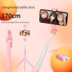 Tripod sa LED rasvetom A12 pink slika 2