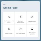 Tripod sa LED rasvetom R12 pink slika 9