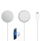 Wireless punjac iPhone 12 magnetic 15W beli slika 2