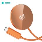 Wireless punjac magnetic Coteci iH-150 Qi2.2 25W narandzasti cena 7500 din slika