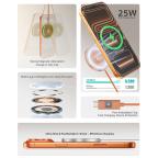 Wireless punjac magnetic Coteci iH-150 Qi2.2 25W narandzasti slika 2