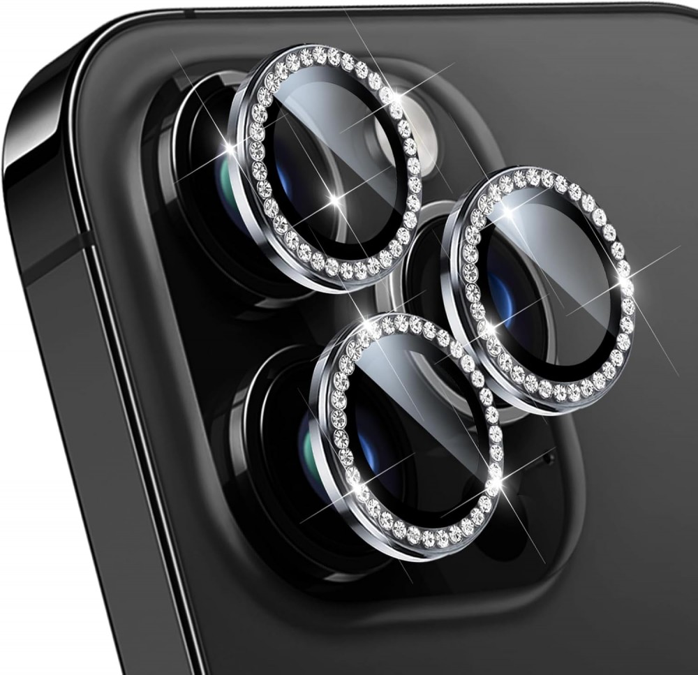 Zastita za kameru Diamond za iPhone 16 Pro Max 6.9 crna cena 2000 din slika