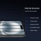 Zastitno staklo Tempered glass Nillkin 3D CP+Max za iPhone 16 Plus 6.7 crni slika 5