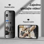 Zastitno staklo Tempered Glass Privacy Teracell Titan 2.5D za iPhone 15 Pro Max 6.7 crni slika 7
