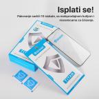 Zastitno staklo Tempered glass Teracell Titan 2.5D 10u1 za iPhone 15 Pro Max 6.7 crni slika 3